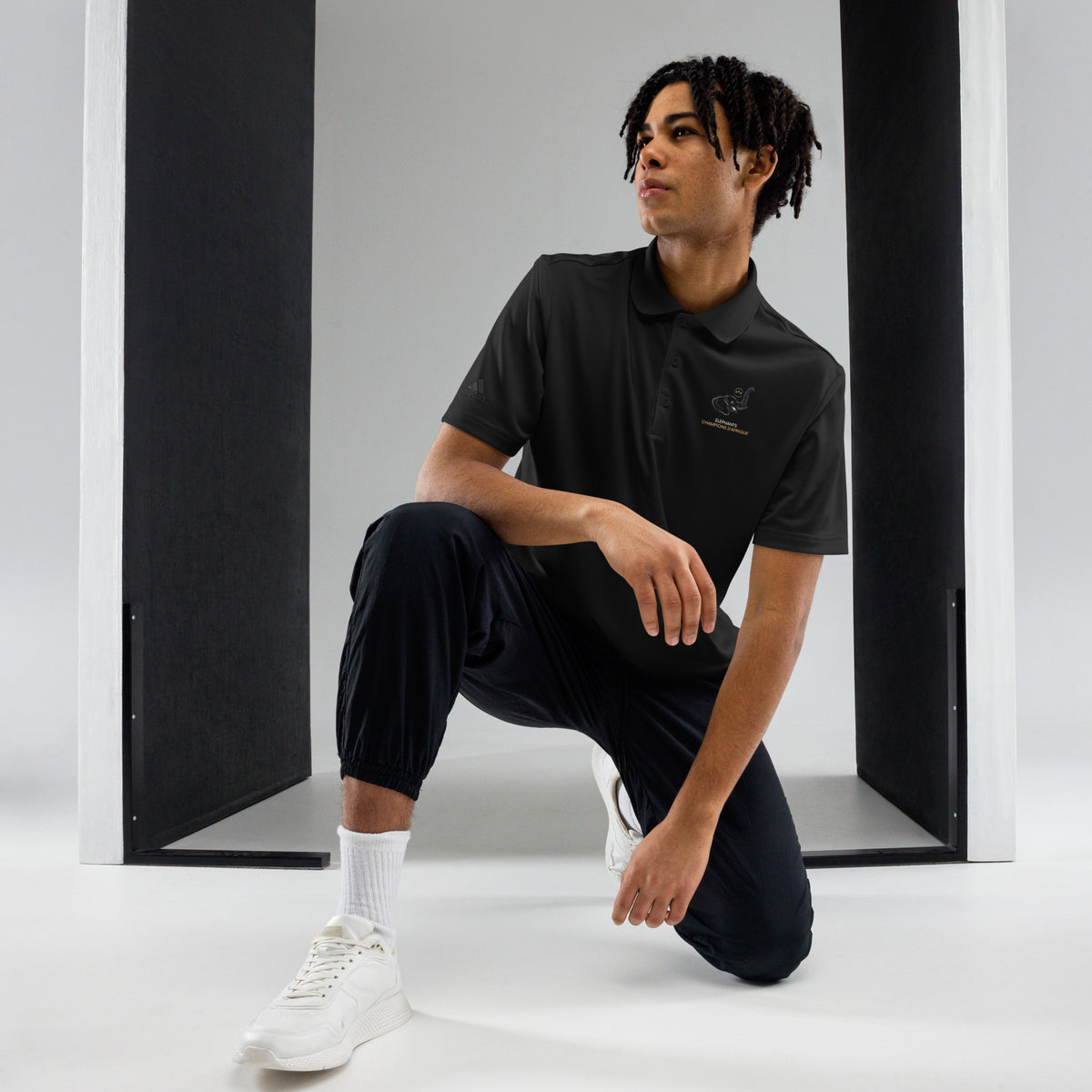 Polo premium adidas noir