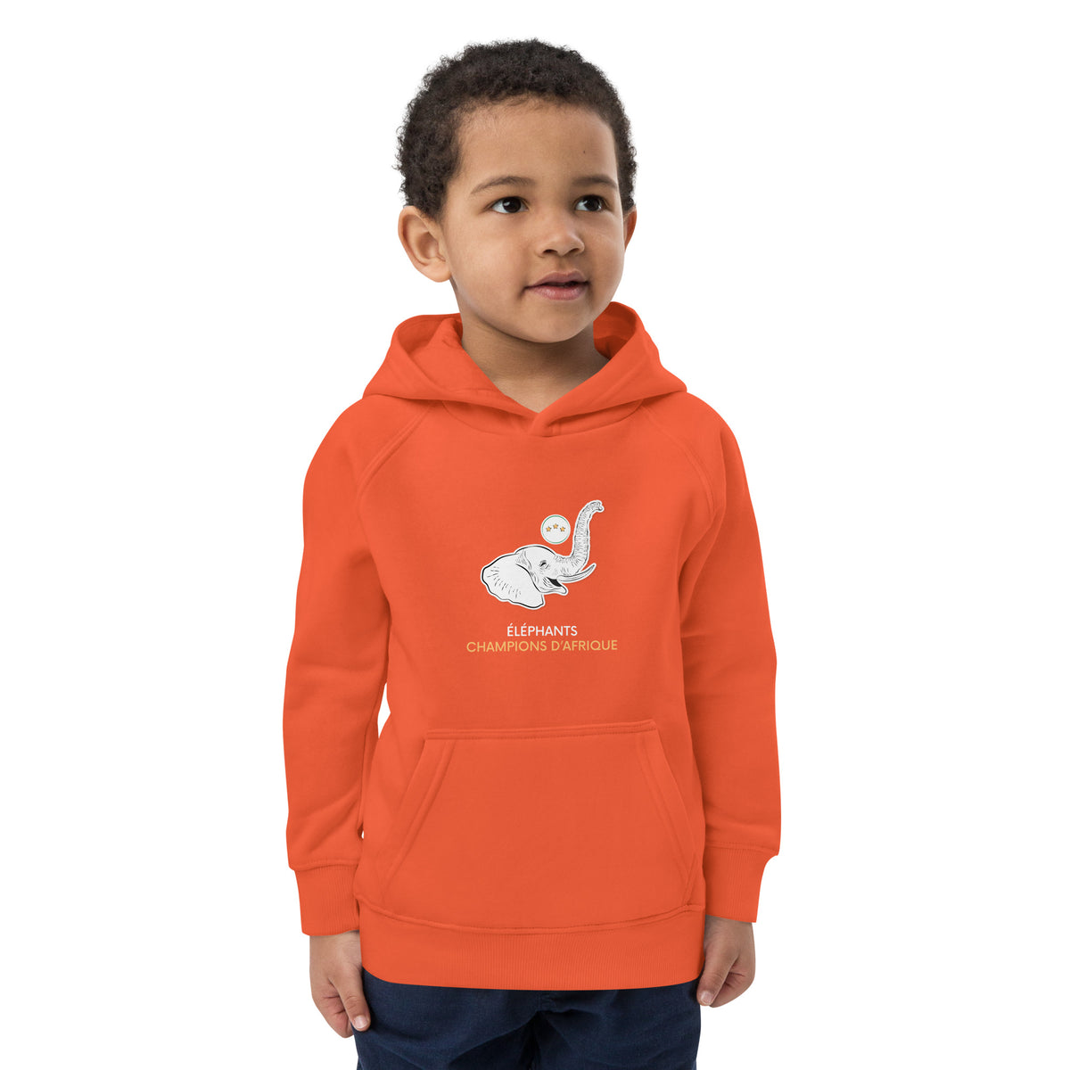 Sweat à capuche orange