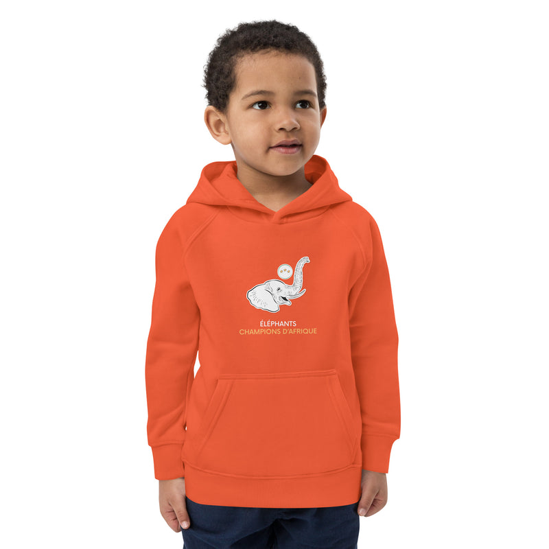 Sweat à capuche orange