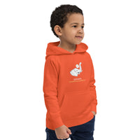 Sweat à capuche orange