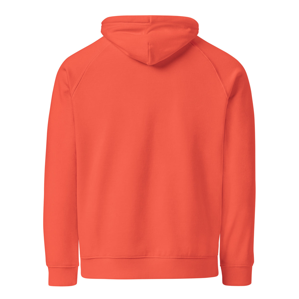 Sweat à capuche écologique Raglan unisexe orange