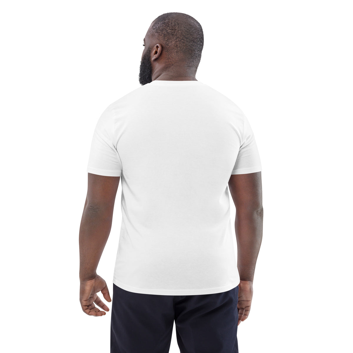 T-shirt unisexe blanc logo noir