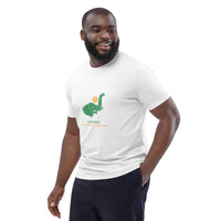 T-shirt unisexe blanc logo vert