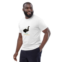 T-shirt unisexe blanc logo noir