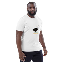 T-shirt unisexe blanc logo noir