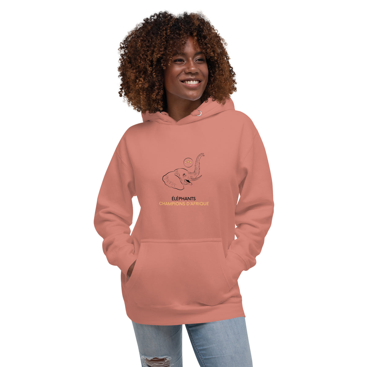 Sweat à Capuche Unisexe rose