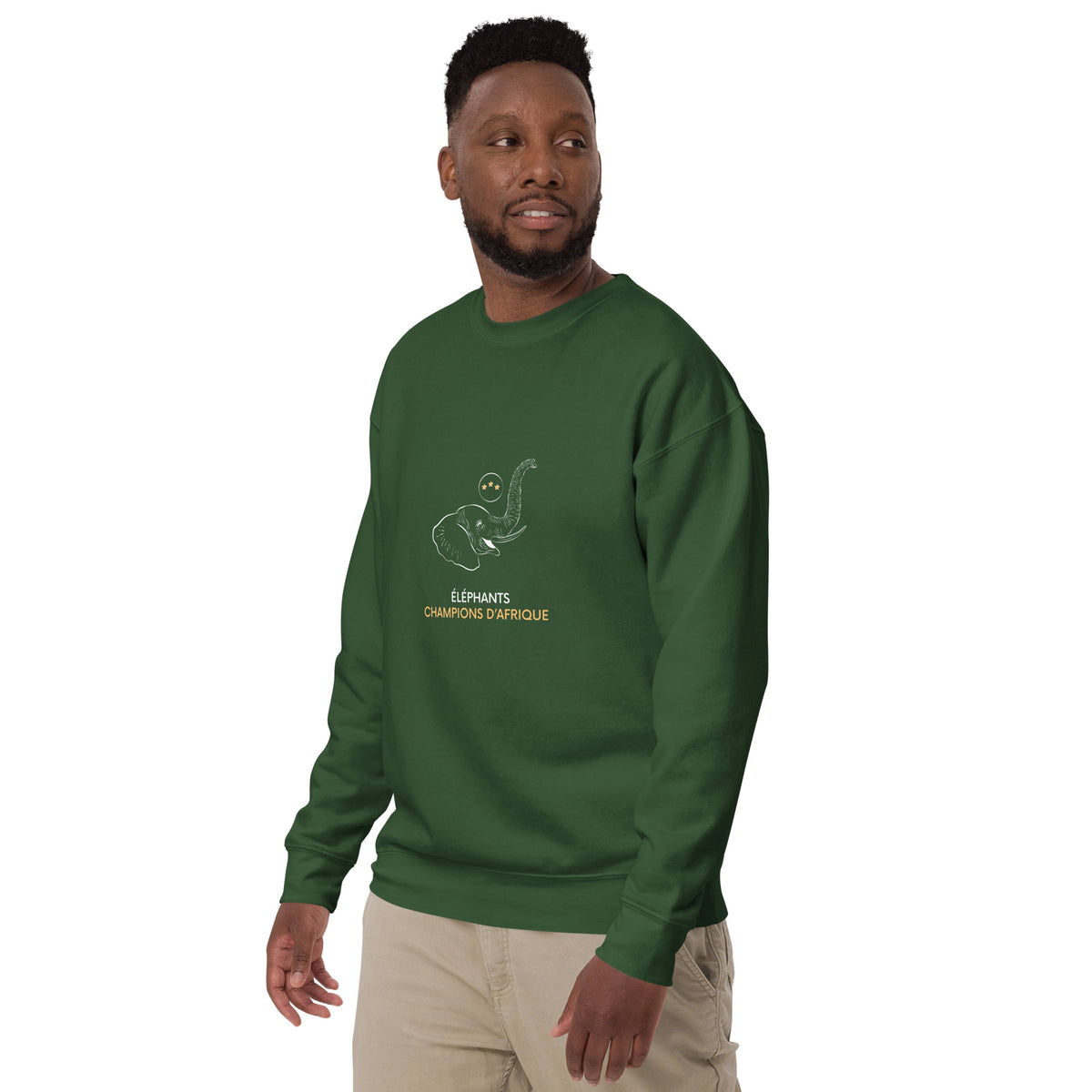 Sweatshirt premium vert