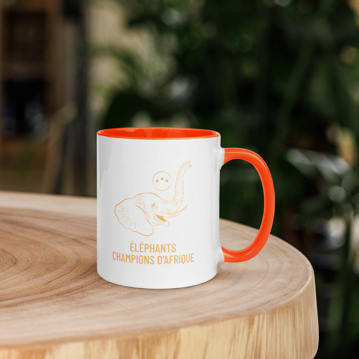 Mug à intérieur orange