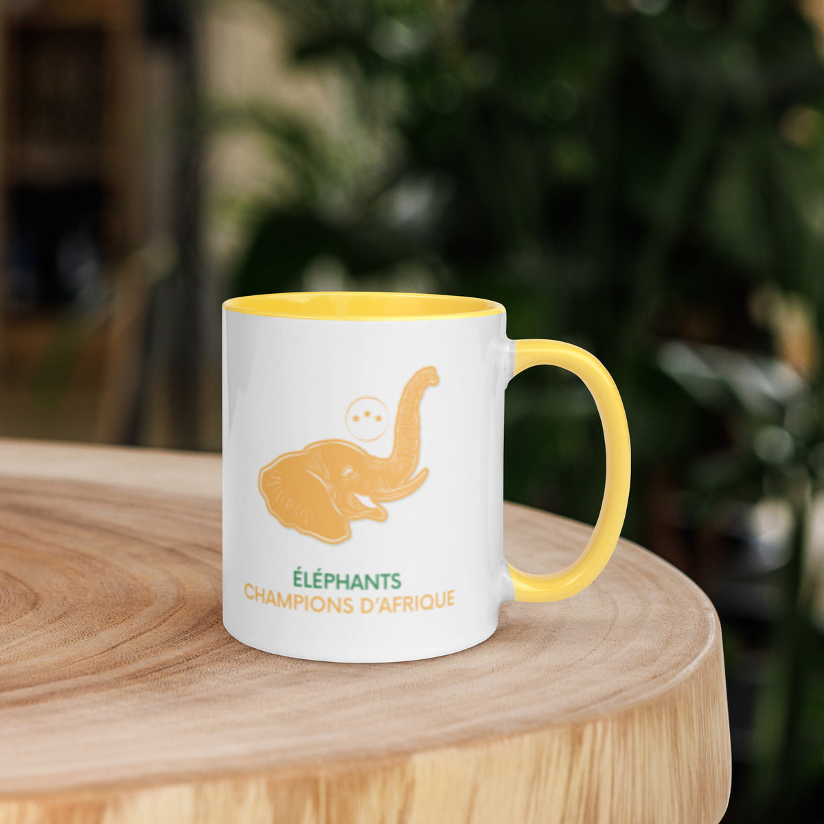 Mug à intérieur jaune